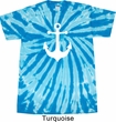 Mens Sailing Shirt White Anchor Twist Tie Dye Tee T-shirt
