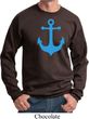 Mens Sailing Sweatshirt Blue Anchor Sweat Shirt