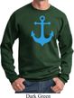 Mens Sailing Sweatshirt Blue Anchor Sweat Shirt