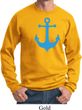 Mens Sailing Sweatshirt Blue Anchor Sweat Shirt