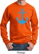 Mens Sailing Sweatshirt Blue Anchor Sweat Shirt