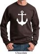 Mens Sailing Sweatshirt White Anchor Sweat Shirt