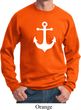 Mens Sailing Sweatshirt White Anchor Sweat Shirt