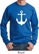 Mens Sailing Sweatshirt White Anchor Sweat Shirt