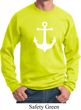 Mens Sailing Sweatshirt White Anchor Sweat Shirt