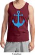 Mens Sailing Tanktop Blue Anchor Tank Top
