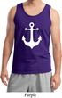 Mens Sailing Tanktop White Anchor Tank Top
