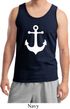 Mens Sailing Tanktop White Anchor Tank Top