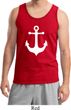 Mens Sailing Tanktop White Anchor Tank Top