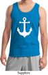 Mens Sailing Tanktop White Anchor Tank Top