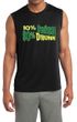 Mens Shirt 10% Irish 90% Drunk Moisture Wicking Sleeveless Tee T-Shirt