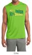 Mens Shirt 10% Irish 90% Drunk Moisture Wicking Sleeveless Tee T-Shirt