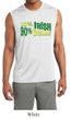 Mens Shirt 10% Irish 90% Drunk Moisture Wicking Sleeveless Tee T-Shirt