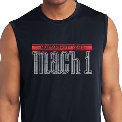 Mens Shirt 50 Years Mach 1 Sleeveless Moisture Wicking Tee T-Shirt