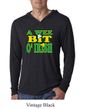 Mens Shirt A Wee Bit Irish Shamrock Lightweight Hoodie Tee T-Shirt