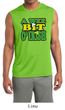Mens Shirt A Wee Bit Irish Shamrock Sleeveless Moisture Wicking Tee