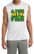 Mens Shirt A Wee Bit Irish Shamrock Sleeveless Moisture Wicking Tee
