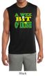 Mens Shirt A Wee Bit Irish Shamrock Sleeveless Moisture Wicking Tee
