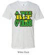 Mens Shirt A Wee Bit Irish Shamrock Ti Blend V-neck Tee T-Shirt
