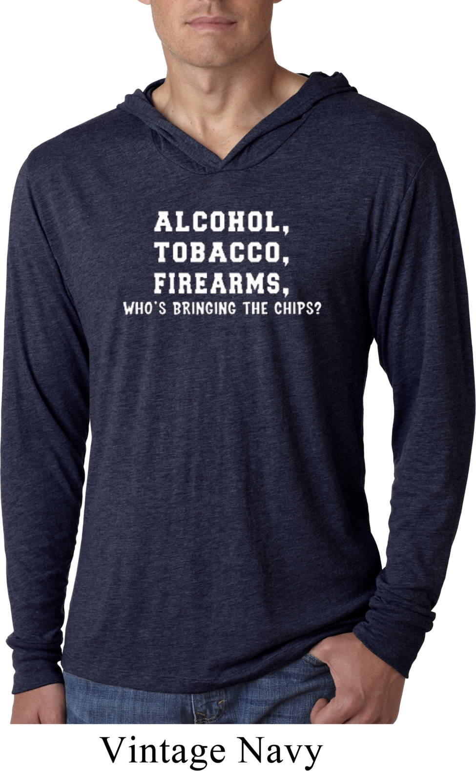 tobacco firearms and alcohol Mens Shirt Alcohol Tobacco Firearms ATF Lightweight Hoodie Tee T-Shirt