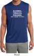 Mens Shirt Alcohol Tobacco ATF Sleeveless Moisture Wicking Tee T-Shirt