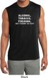 Mens Shirt Alcohol Tobacco ATF Sleeveless Moisture Wicking Tee T-Shirt