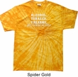 Mens Shirt Alcohol Tobacco Firearms ATF Spider Tie Dye Tee T-shirt