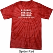 Mens Shirt Alcohol Tobacco Firearms ATF Spider Tie Dye Tee T-shirt