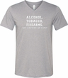 Mens Shirt Alcohol Tobacco Firearms ATF Tri Blend V-neck Tee