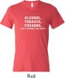 Mens Shirt Alcohol Tobacco Firearms ATF Tri Blend V-neck Tee
