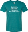 Mens Shirt Alcohol Tobacco Firearms ATF Tri Blend V-neck Tee