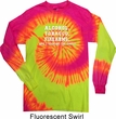 Mens Shirt Alcohol Tobacco Firearms Long Sleeve Tie Dye Tee T-shirt