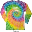Mens Shirt Alcohol Tobacco Firearms Long Sleeve Tie Dye Tee T-shirt