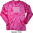 Mens Shirt Alcohol Tobacco Firearms Long Sleeve Tie Dye Tee T-shirt