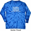 Mens Shirt Alcohol Tobacco Firearms Long Sleeve Tie Dye Tee T-shirt
