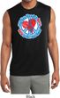 Mens Shirt All You Need is Love Sleeveless Moisture Wicking T-Shirt