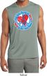 Mens Shirt All You Need is Love Sleeveless Moisture Wicking T-Shirt