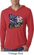 Mens Shirt American Pride Motorcycle Lightweight Hoodie Tee T-Shirt