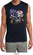 Mens Shirt American Pride Motorcycle Sleeveless Moisture Wicking Tee