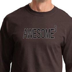 Mens Shirt Awesome Cubed Long Sleeve Tee T-Shirt