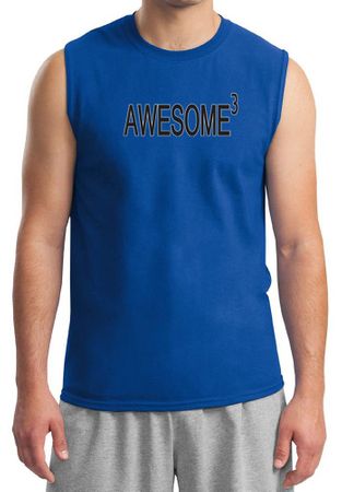 Mens Shirt Awesome Cubed Muscle Tee T-Shirt