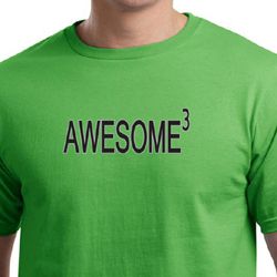 Mens Shirt Awesome Cubed Organic Tee T-Shirt