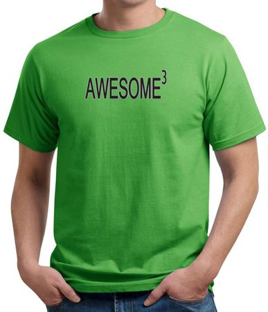 Mens Shirt Awesome Cubed Organic Tee T-Shirt