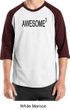 Mens Shirt Awesome Cubed Raglan Tee T-Shirt