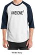 Mens Shirt Awesome Cubed Raglan Tee T-Shirt