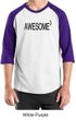 Mens Shirt Awesome Cubed Raglan Tee T-Shirt
