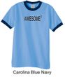 Mens Shirt Awesome Cubed Ringer Tee T-Shirt