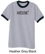Mens Shirt Awesome Cubed Ringer Tee T-Shirt