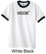 Mens Shirt Awesome Cubed Ringer Tee T-Shirt