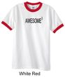 Mens Shirt Awesome Cubed Ringer Tee T-Shirt